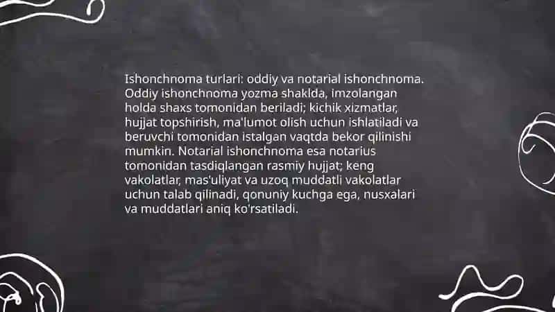 Ishonchnoma tushunchasi va pedagogik faoliyatda qoʻllanilishi 4
