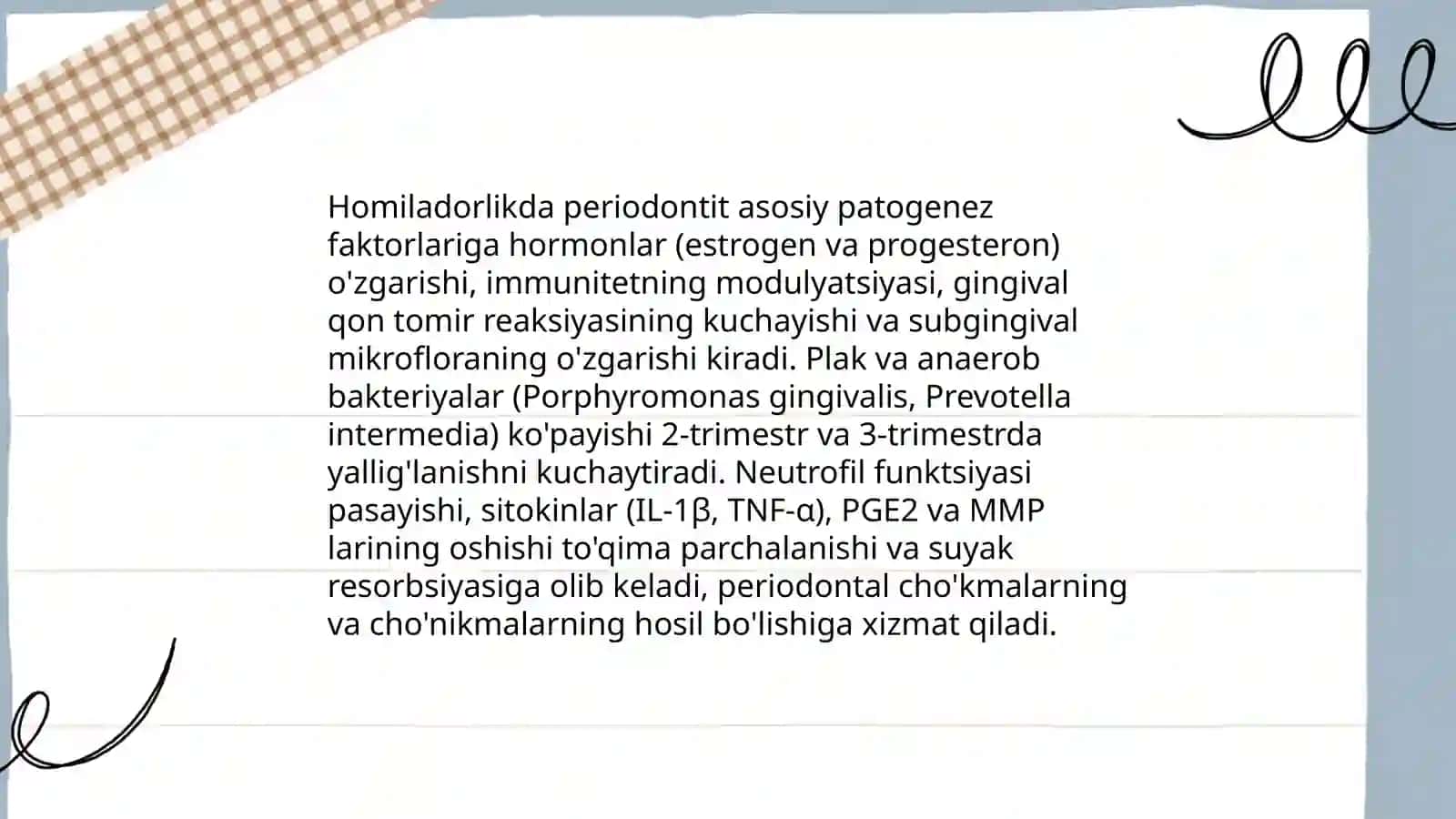 Homiladorlikda kuzatiladigan og'iz bo'shlig'i kasalliklari va uning sabablari 4
