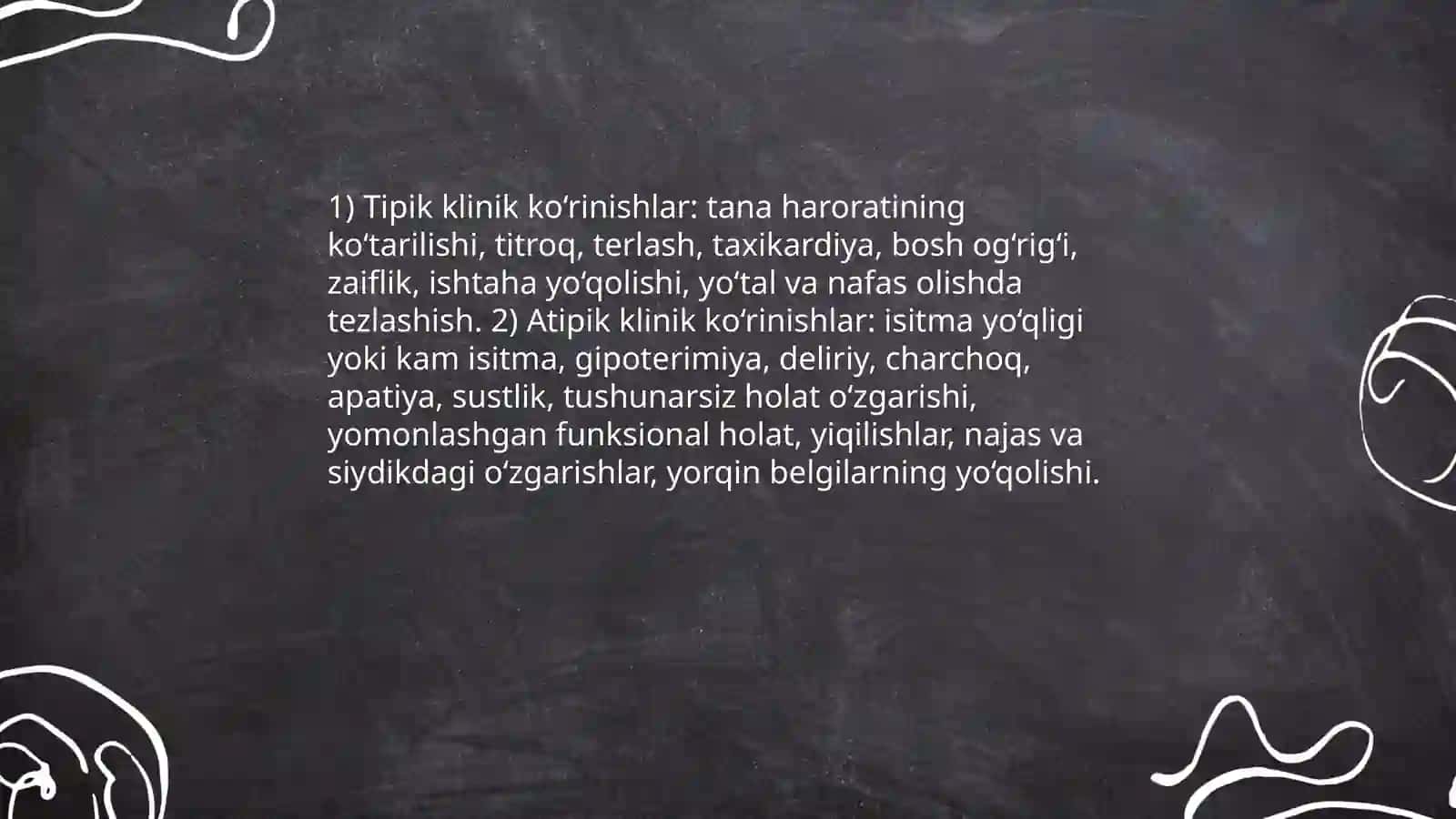 Qariyalarda isitma ko'tarilishi 4