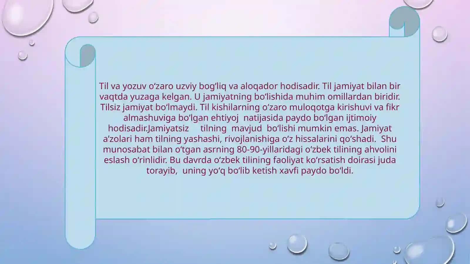 Oʻzbek Tilining sohada qo'llanishi 4
