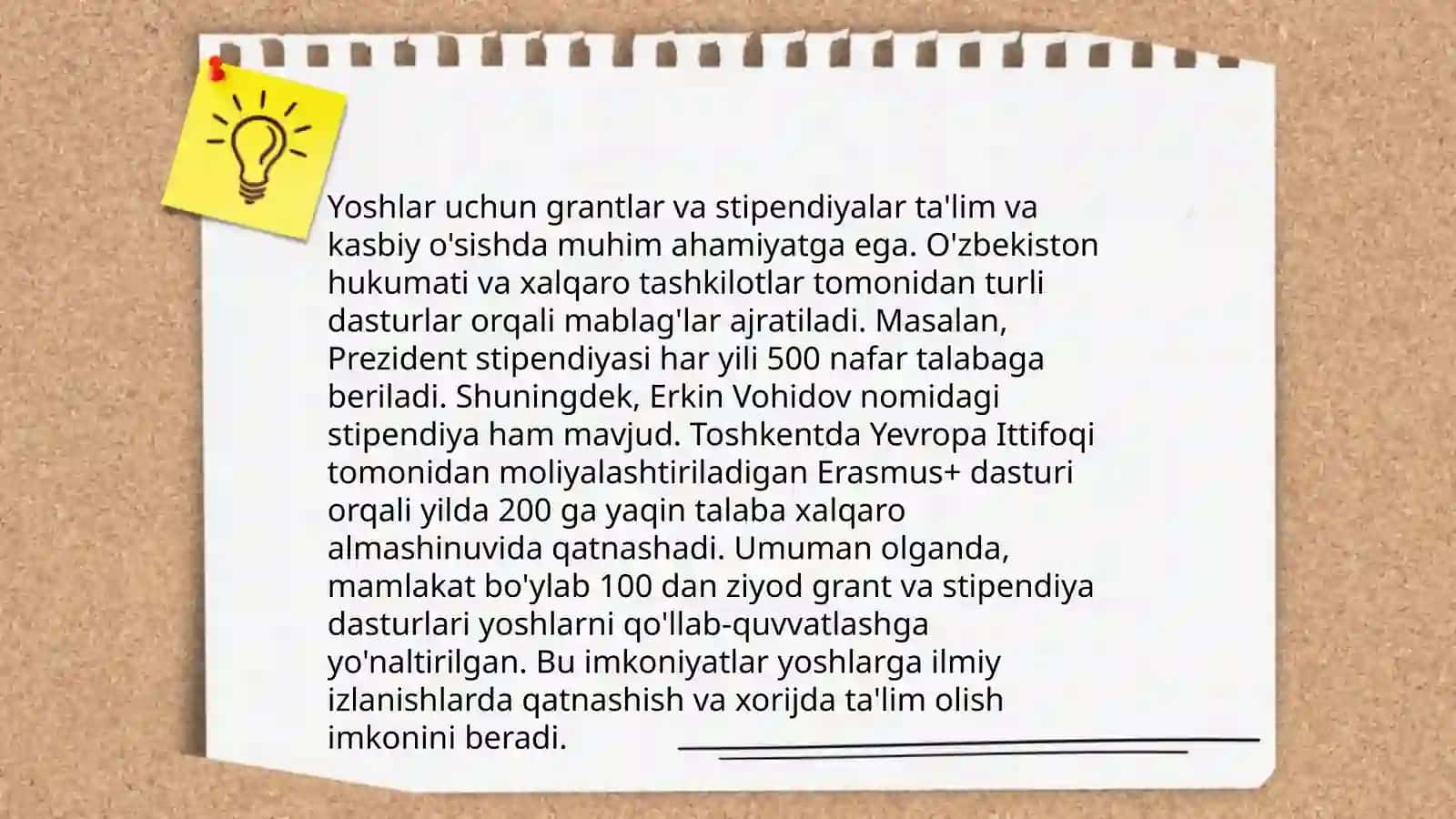 Yoshlar tashabbuslarini qoʻllab quvvatlash va ularga koʻmaklashish 4