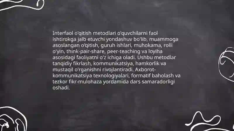 Ta'lim metodlari va vositalari 4