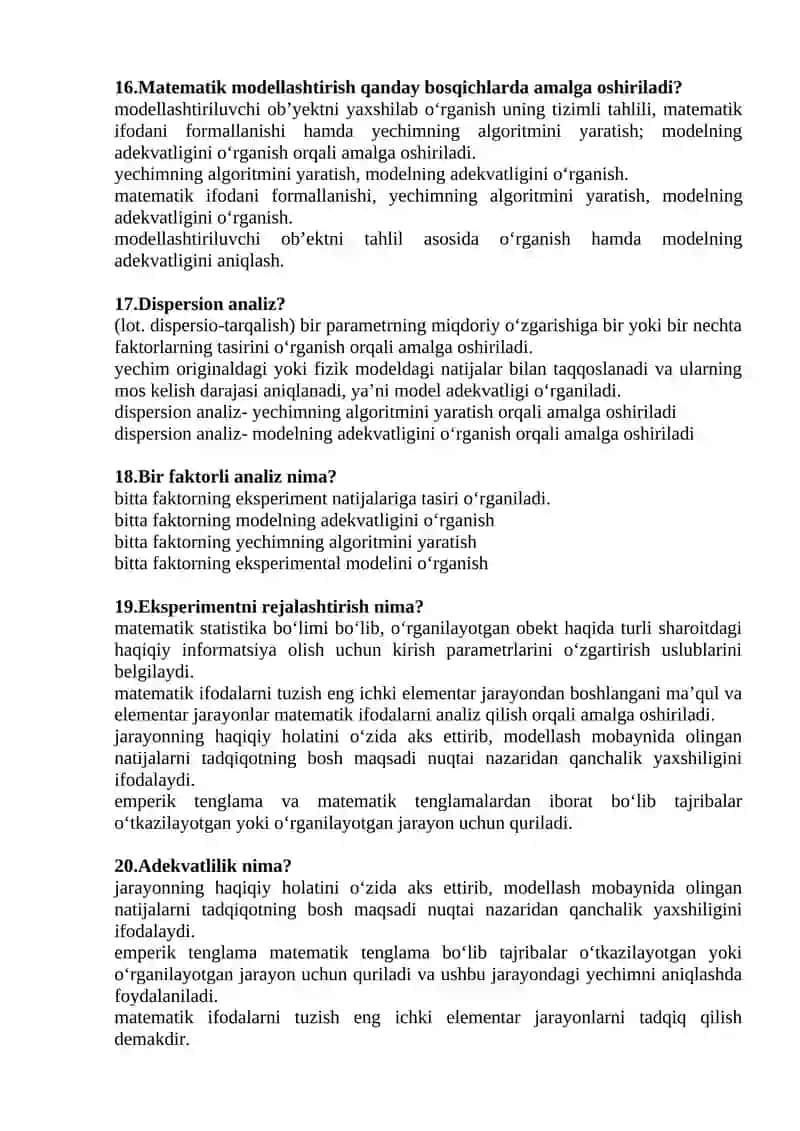 KOMPYUTERDA LOYIHALASh FANIDAN YaB UChUN TEST SAVOLLARI TO‘PLAMI 4