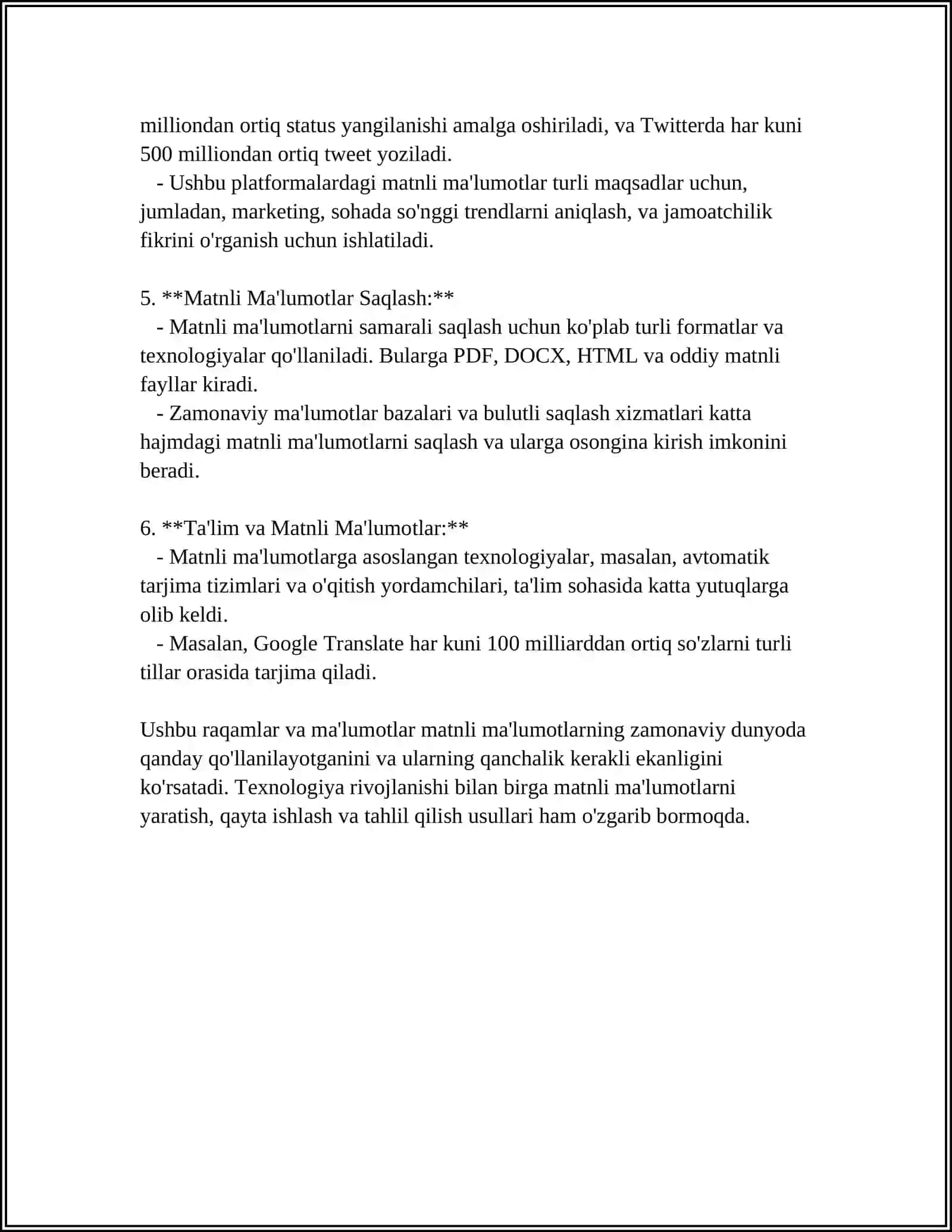 MUSTAQIL ISH Mavzu: MATNLI VA SONLI MALUMOTLARNI, KODLASHDA ASCII (AMERIKA STANDART CODE FOR INFORMATION INTERCHANGE - AXBAROT ALMASHINUVI UCHUN AMERIKA STANDART KODI) JADVALIDAN FOYDALIB KODLANG 4