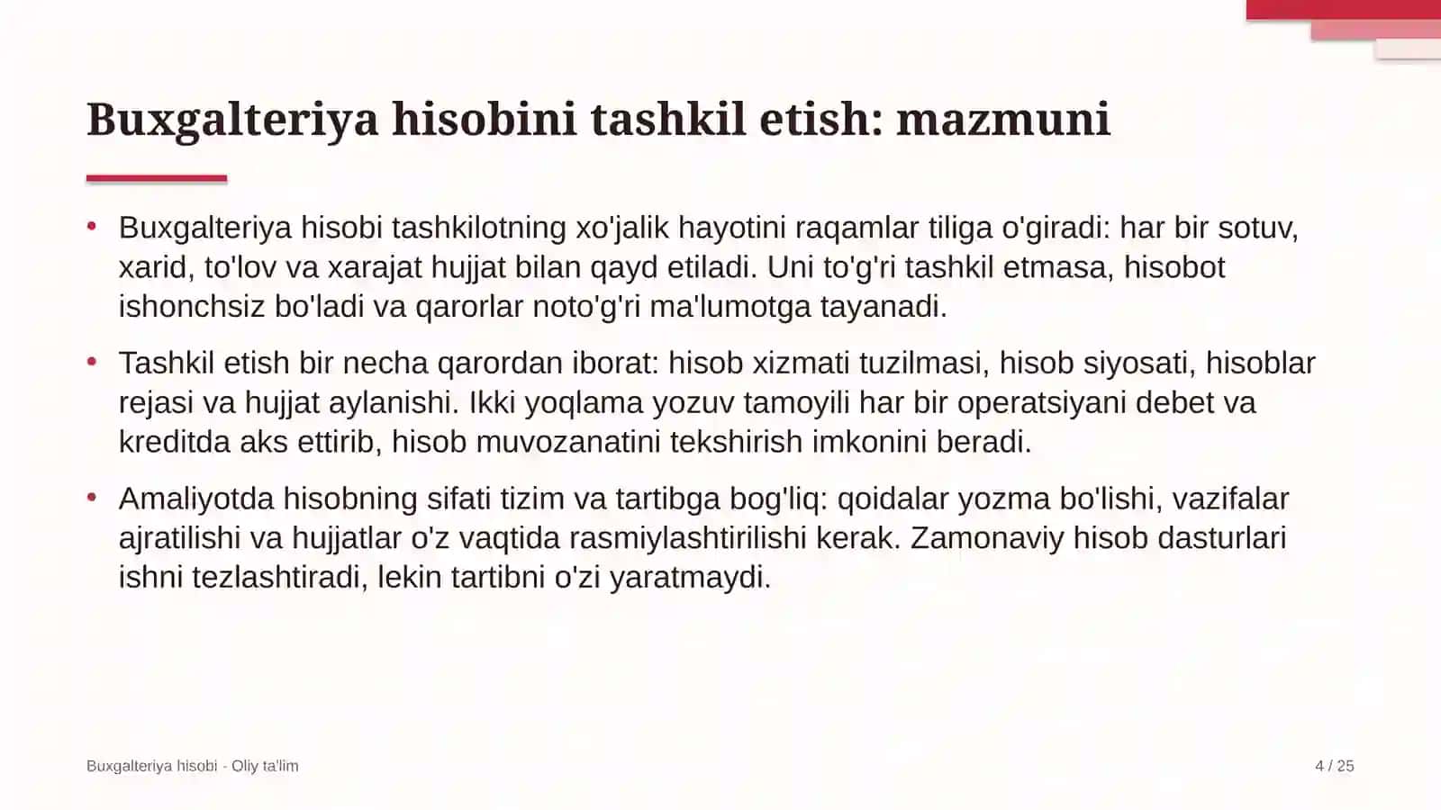 Konteyner tashishda buxgalteriya hisobini tashkil etish 4