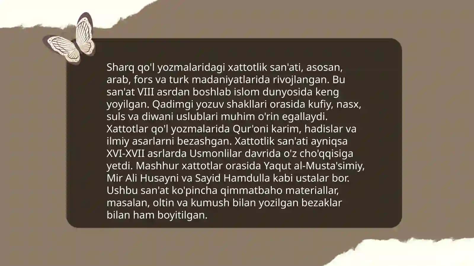 Sharq qo'l yozmalarning polyagrafik xususiyatlari 4