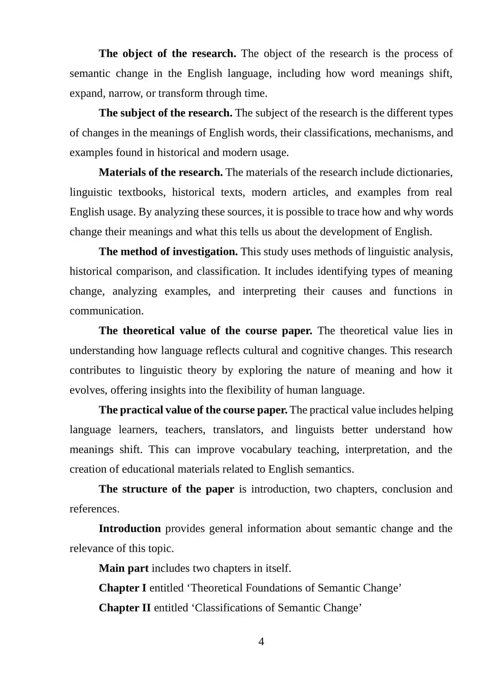 MAVZU: WAYS OF CHANGING THE MEANING OF WORDS IN ENGLISH 4