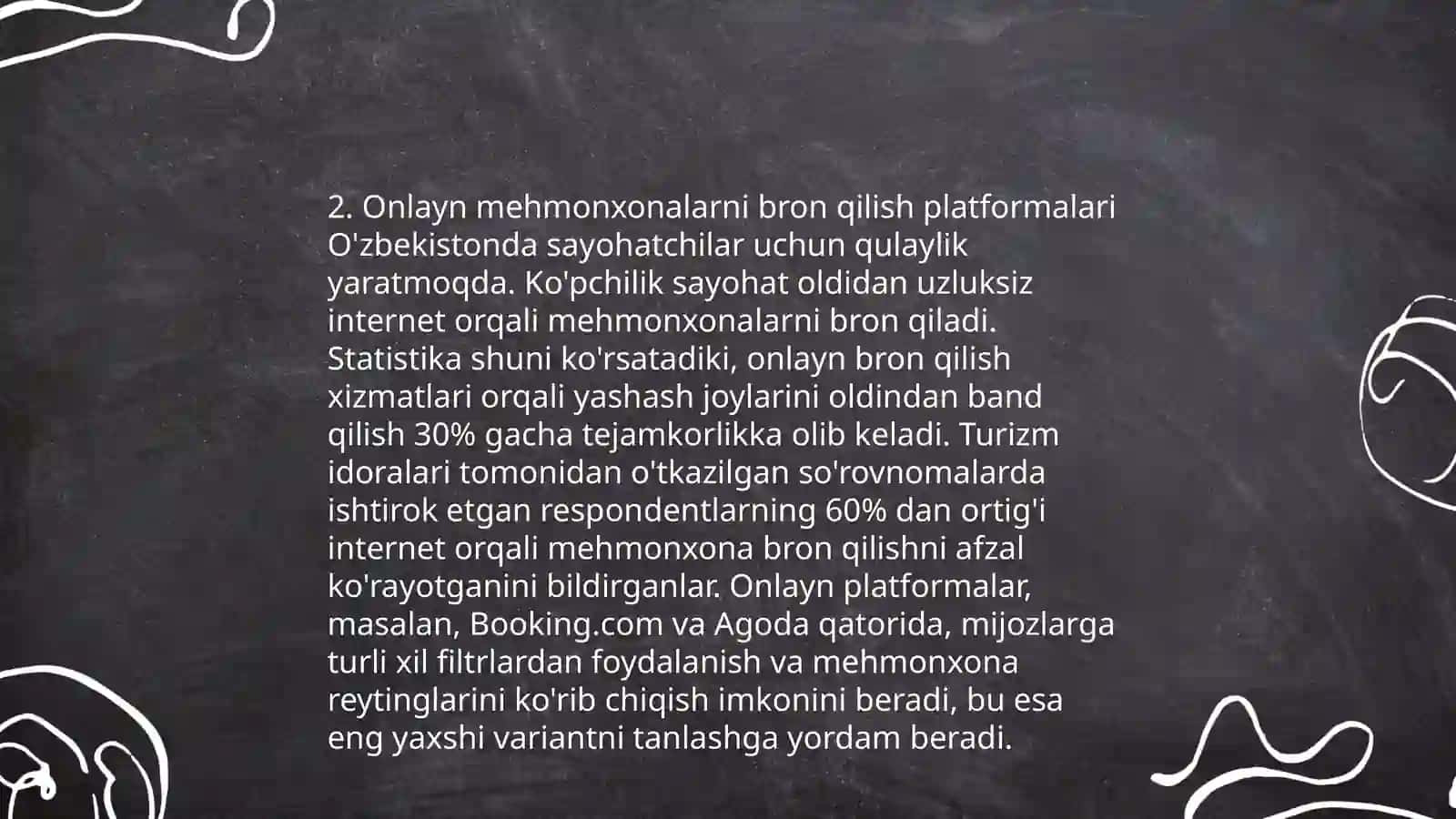 Internetda turiatik xizmatlar bilan ishlash 4