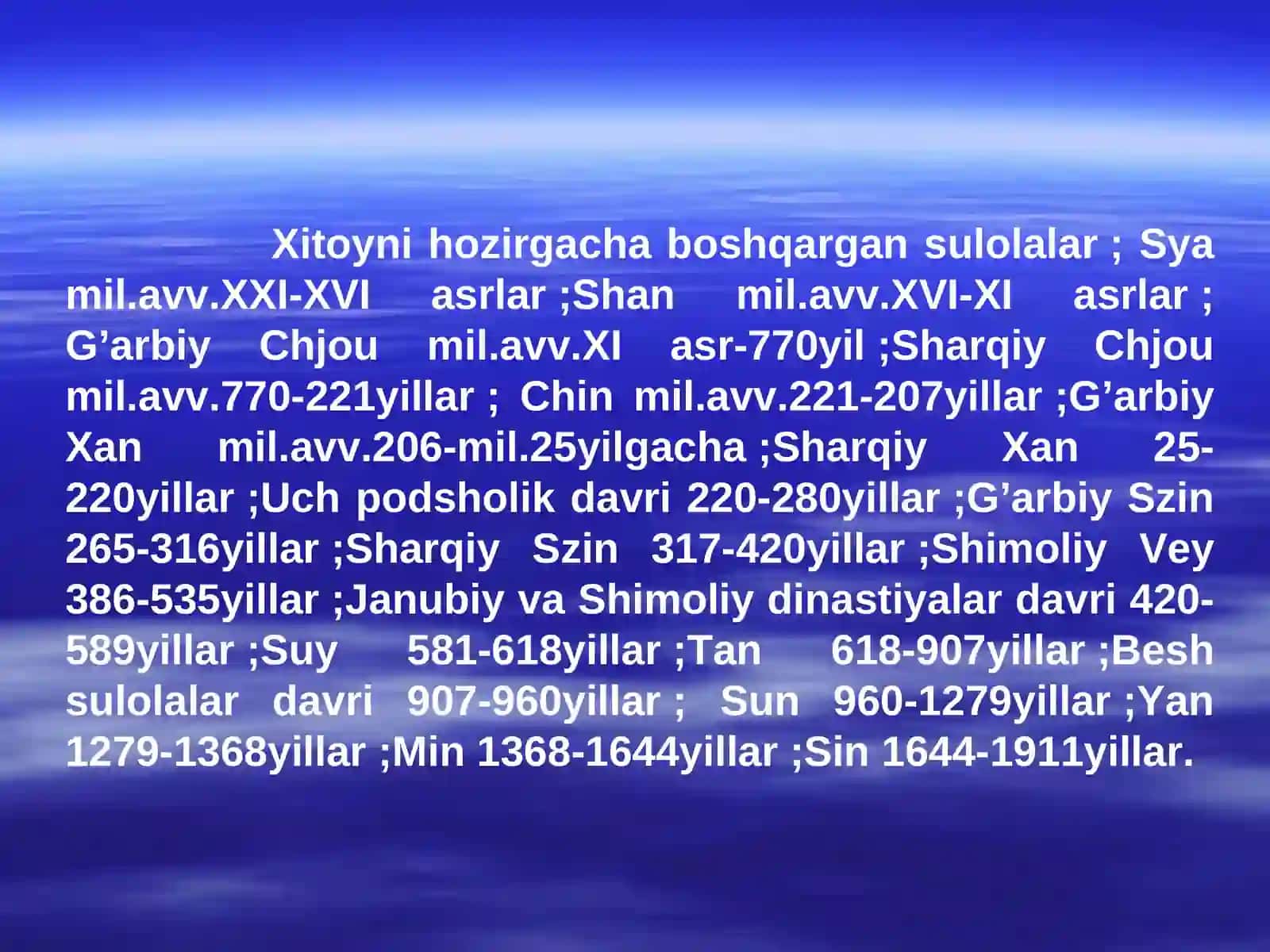 Ilk o’rta asrlarda Xitoy 4