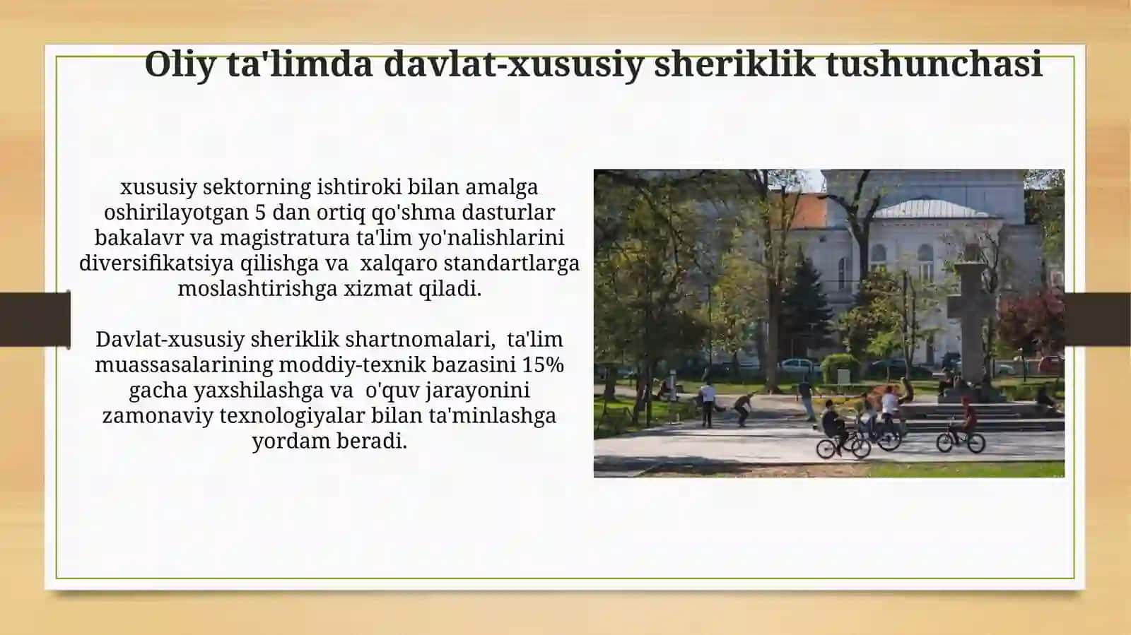 Davlat-Xususiy Sheriklikning Amaldagi Modellarini Tahlil Qilish 4