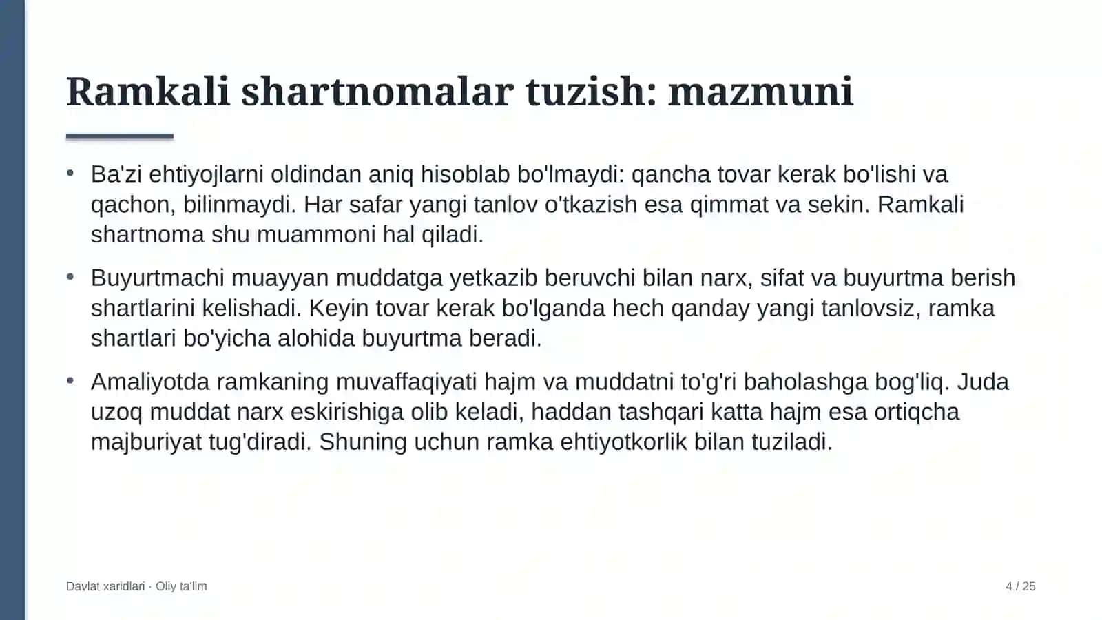 Xorijiy universitetlar filiallarida ramkali shartnomalar tuzish 4