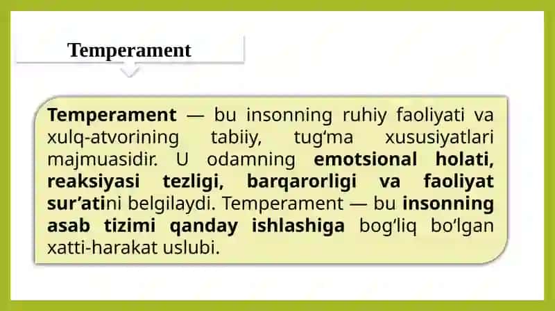 Temperament 4