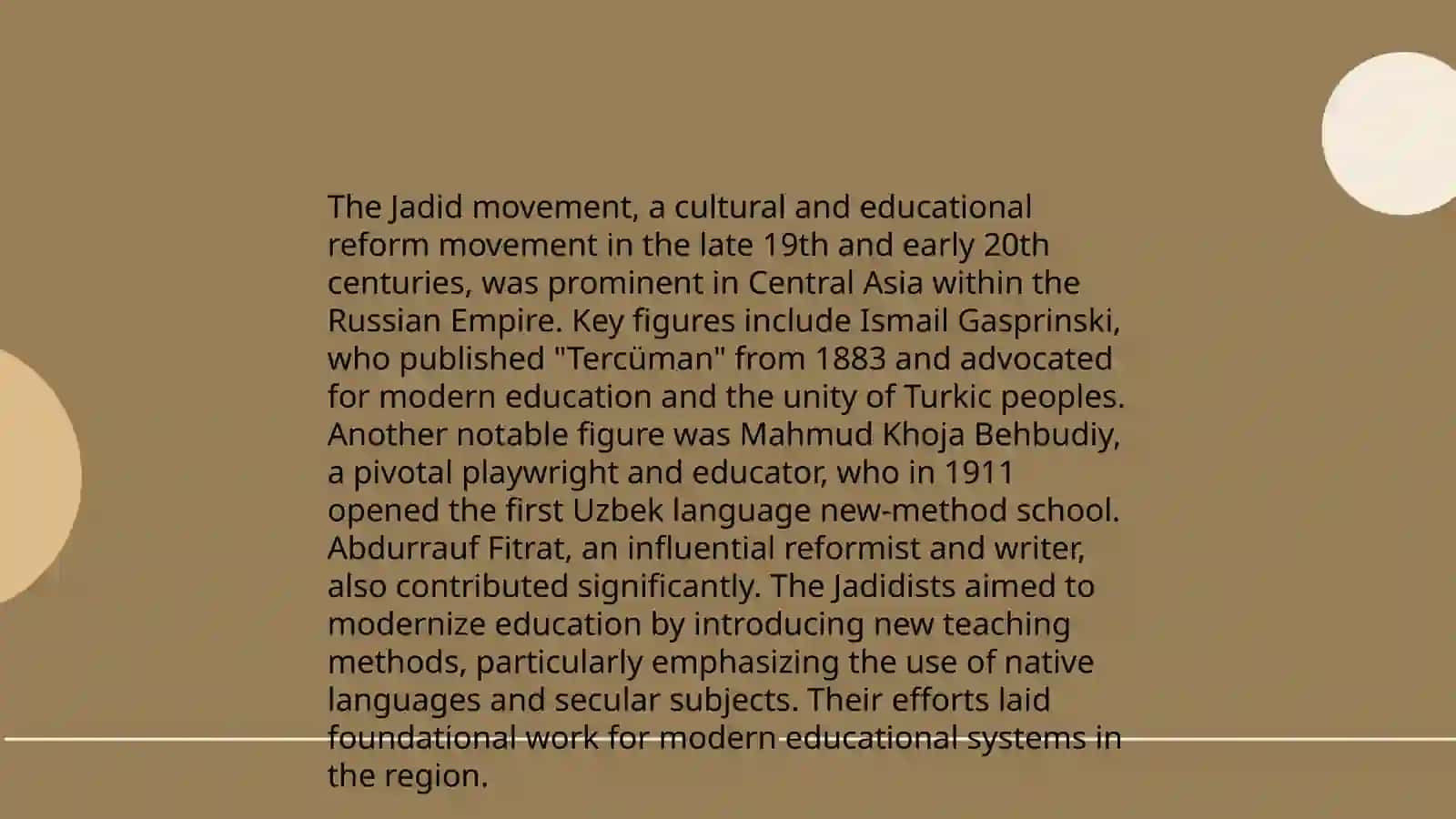 The Jadid Movement and Educational Reforms – Modernization and enlightenment in the late 19th-20th centuries 4