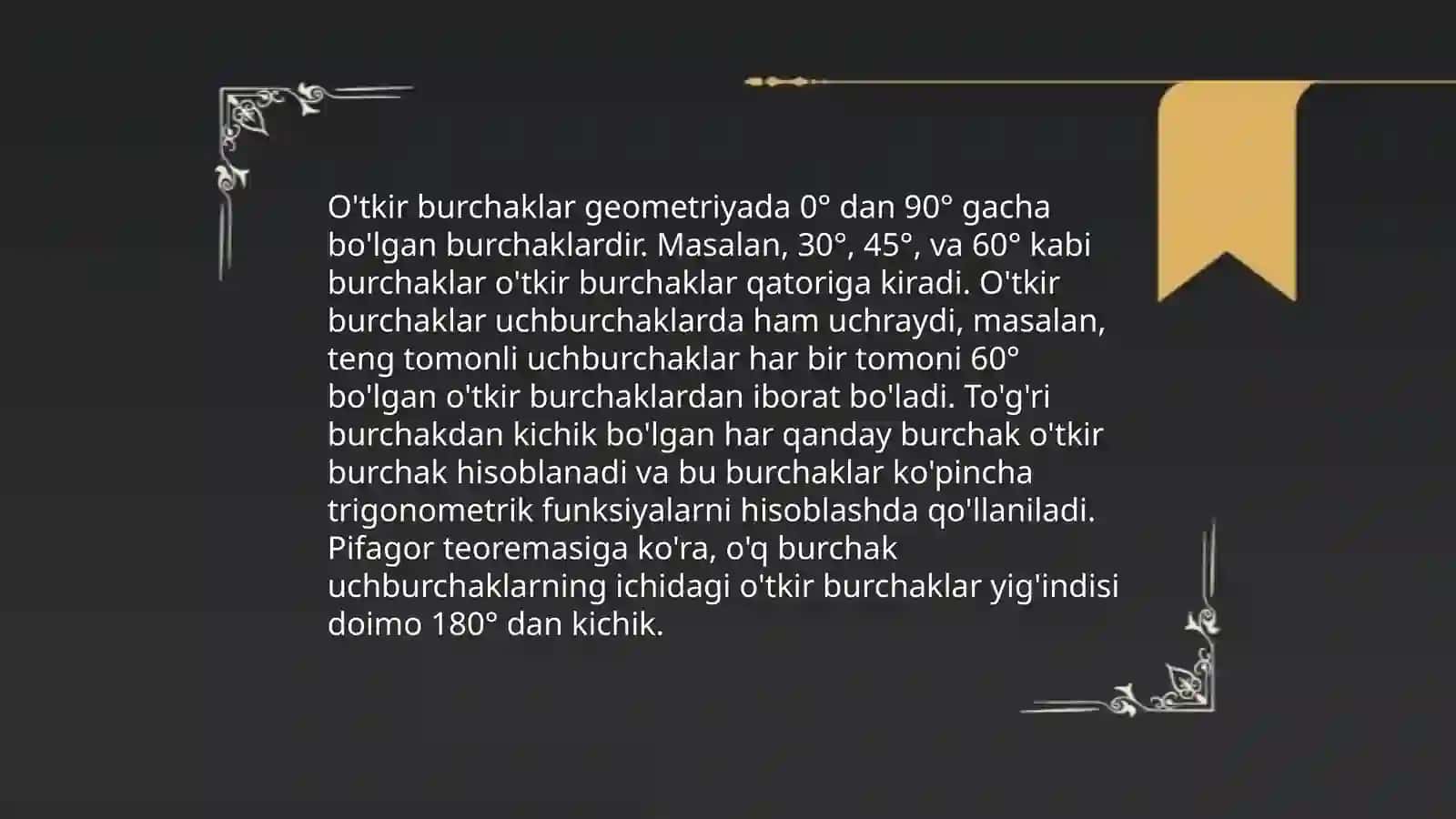 Burchaklar va ularning turlari 4