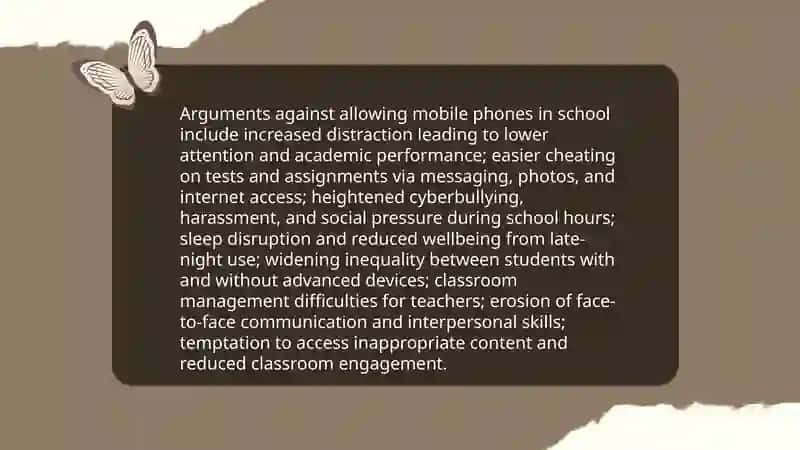 Should Students Use Mobile Phones in School? 4
