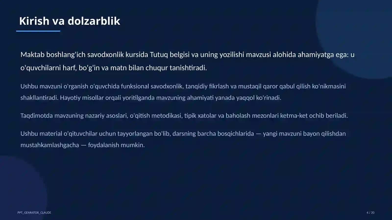 Tutuq belgisi va uning yozilishi (2-sinf) 4