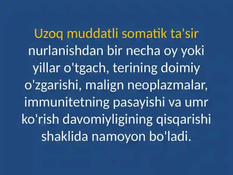 IONLASHTIRUVCHI NURLARNING BIOLOGIK TO'QIMALARGATA’SIRI 4