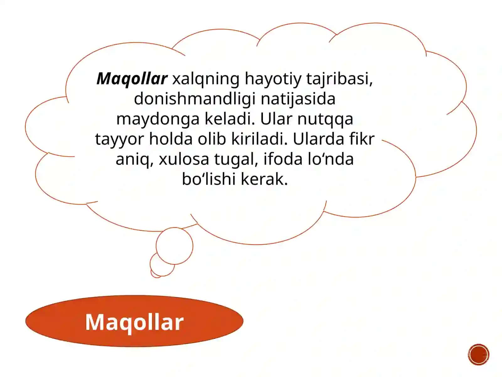 Maqollar 5- SINF 4