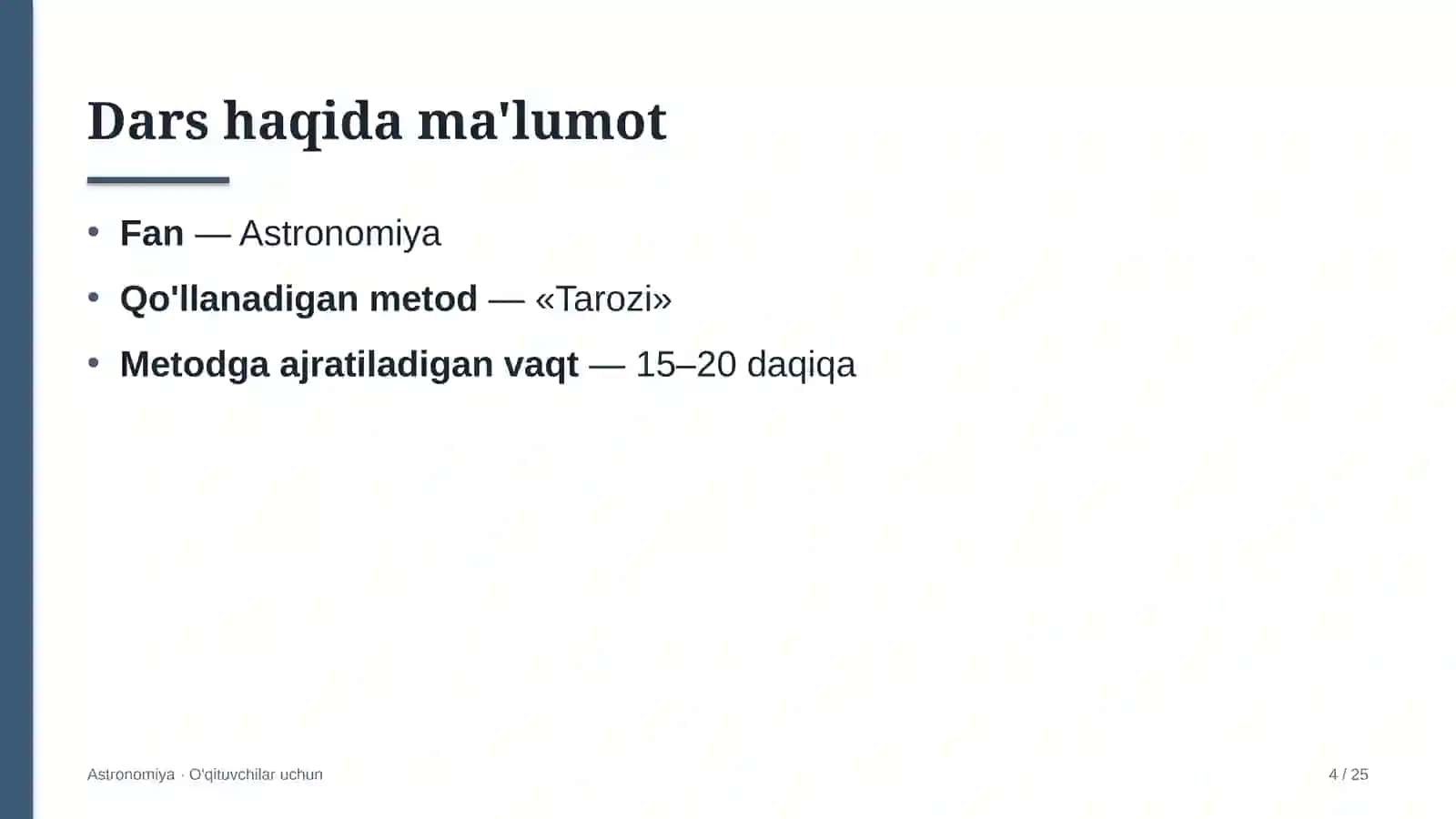 astronomiya darslarida tarozi metodidan foydalanish 9155 4