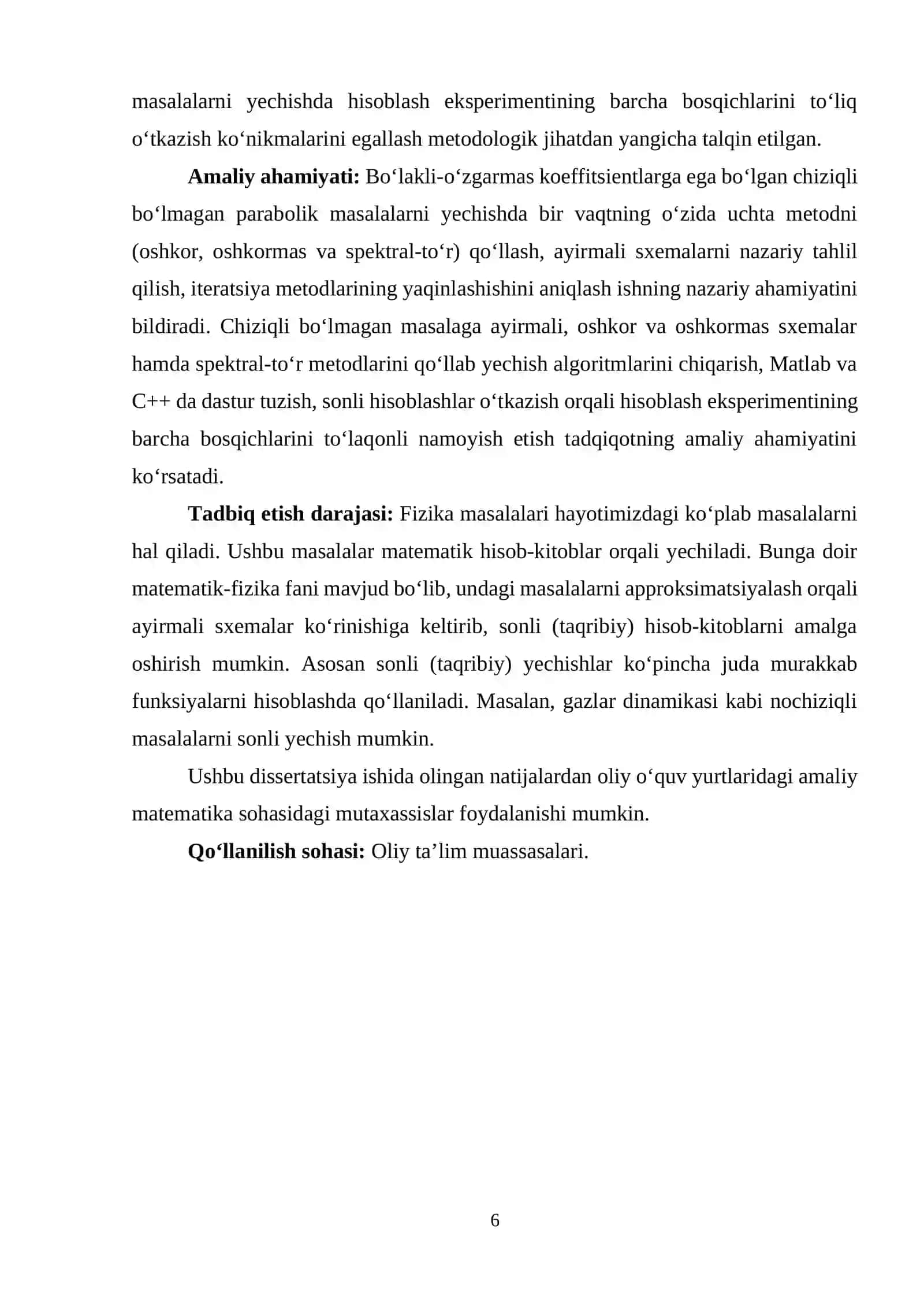 Magistrlik dissertatsiyasi mavzusi Termiz davlat universiteti 4