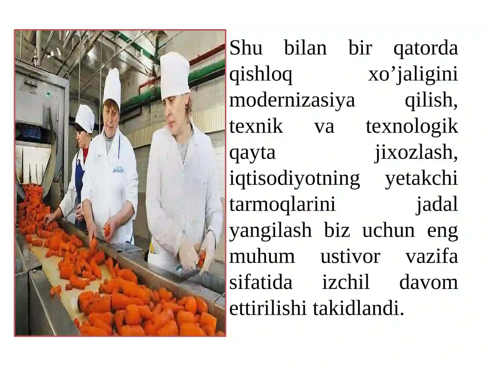 QISHLOQ XO’JALIK MAHSULOTLARINISAQLASH VA QAYTA ISHLASH TEXNOLOGIYASI 4