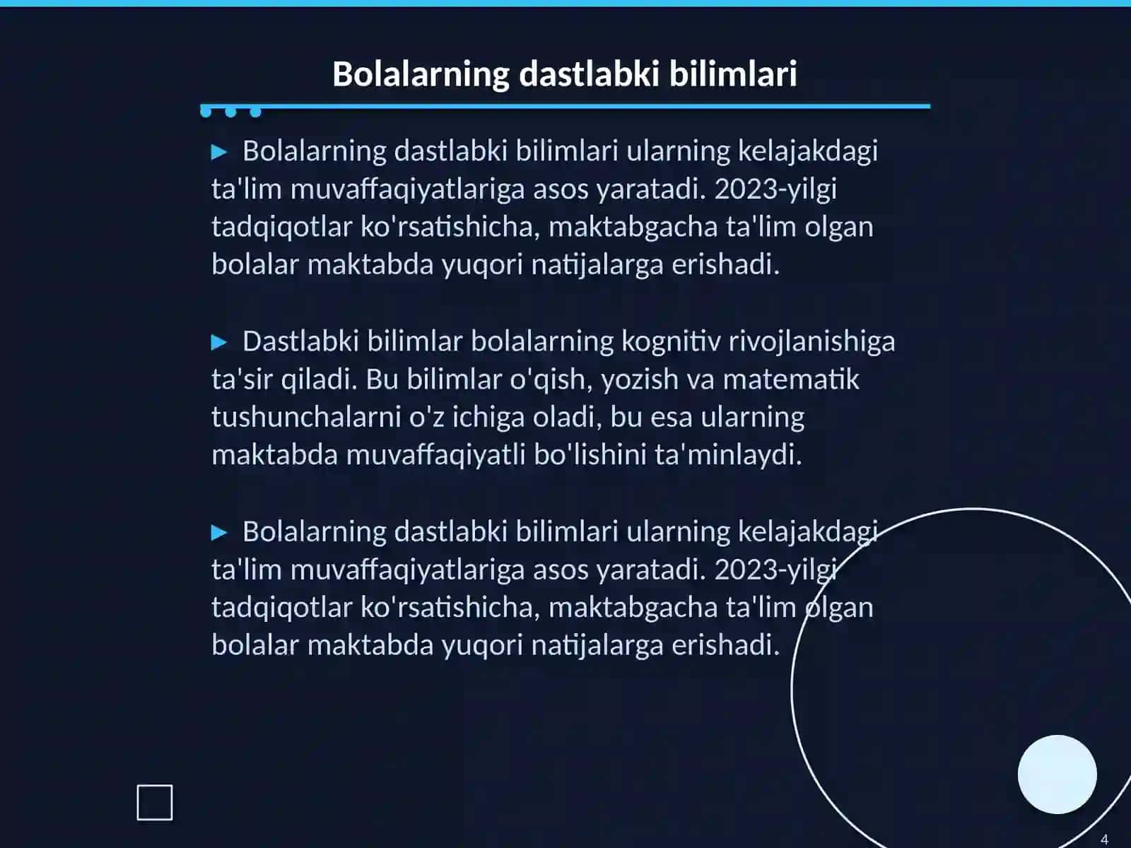 Bolalarni maktab ta’limiga tayyorlashda MTT, oila va maktabning xamkorligi 4