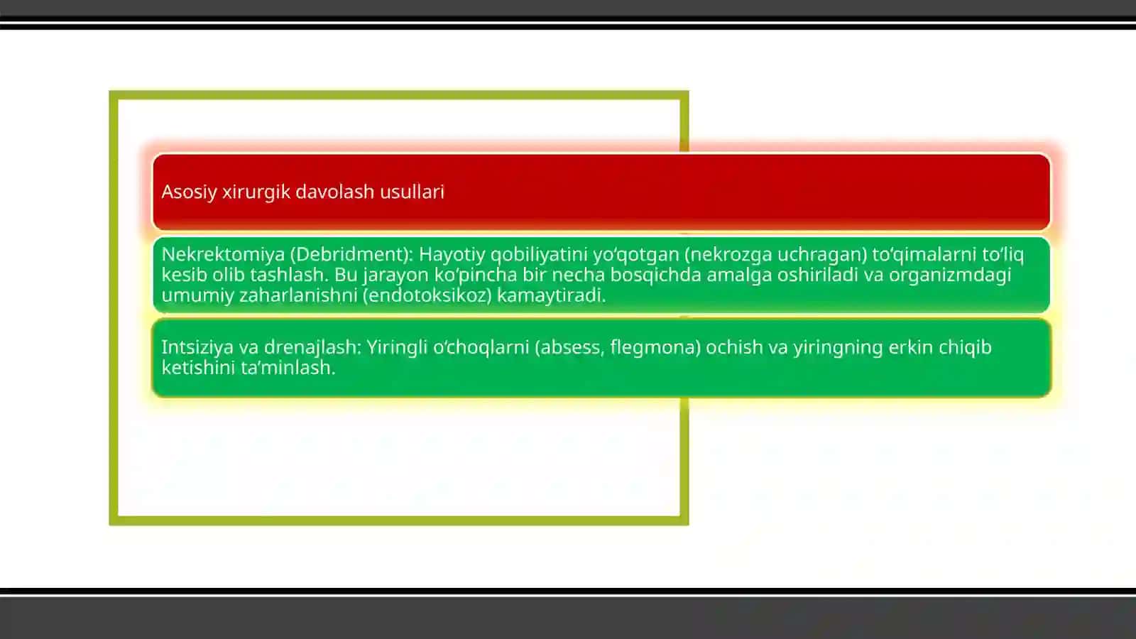 Qandlidiabetli bemorlarda yumshoq to‘qimalar xirurgik infeksiyasini davolash usullari 4