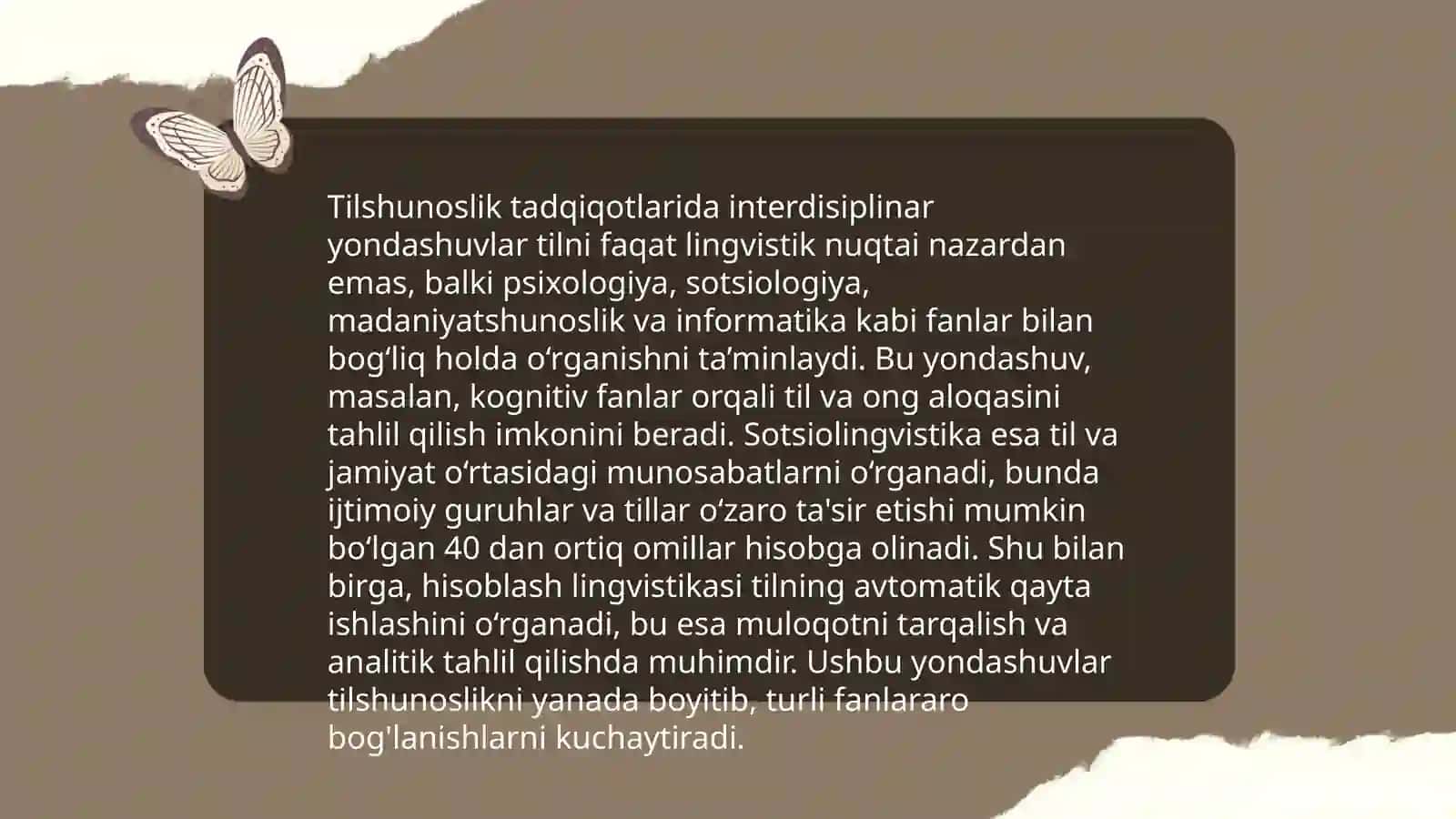 Tilshunoslik masalalarini oʻrganishda ichki integratsiya 4