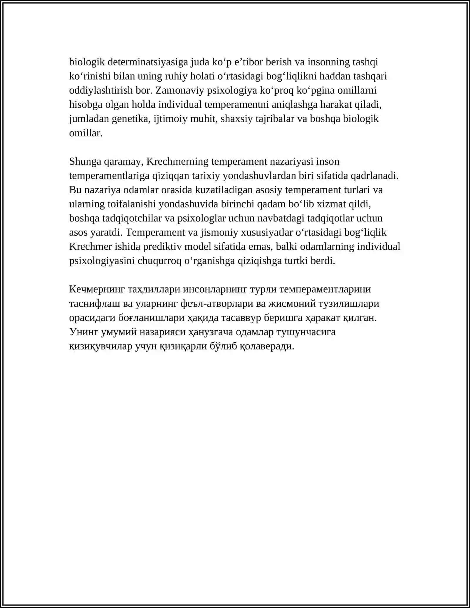 Krechmerning temperament nazariyasi 4