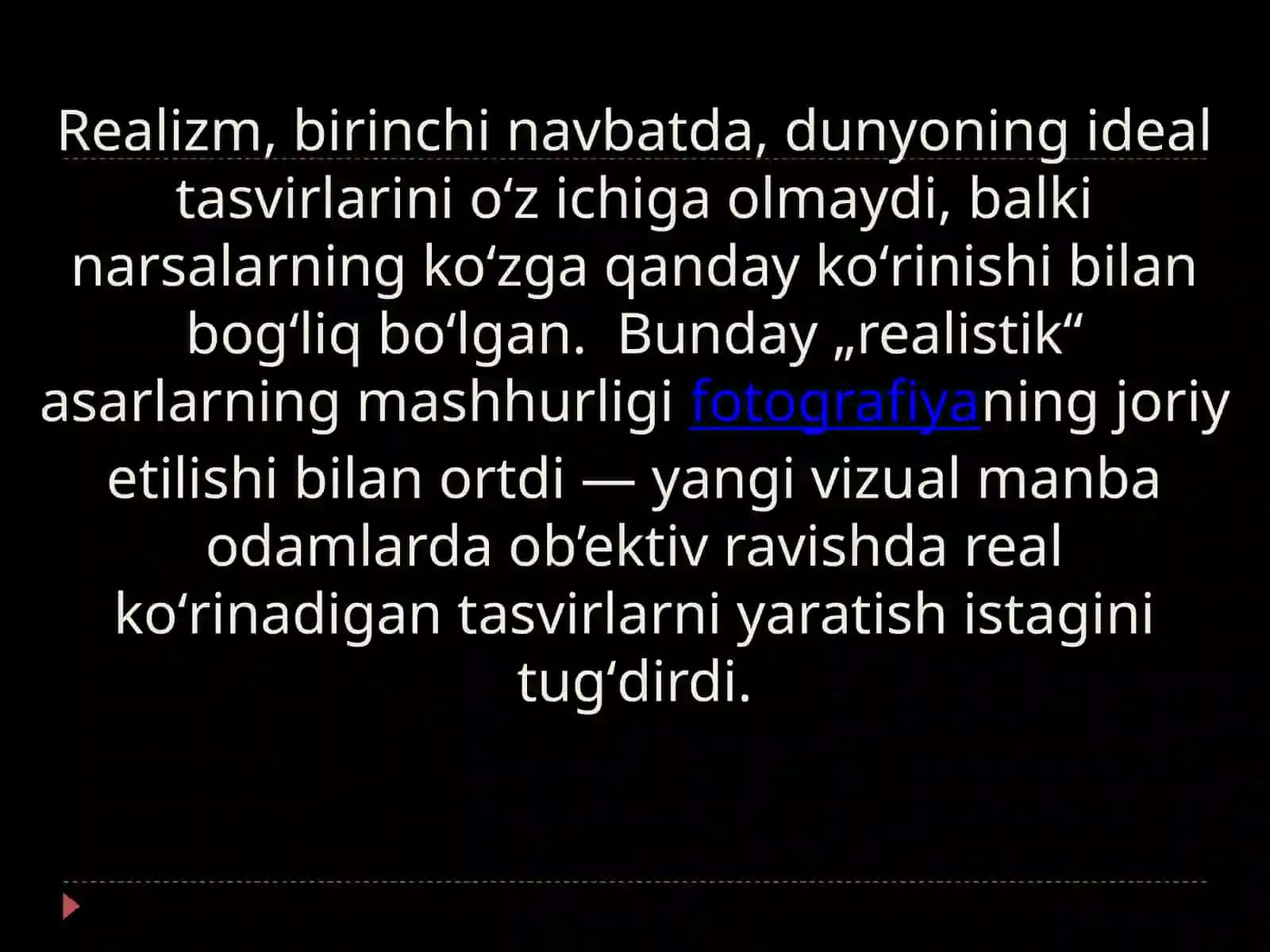 Realizm estetikasi va naturalizm 4