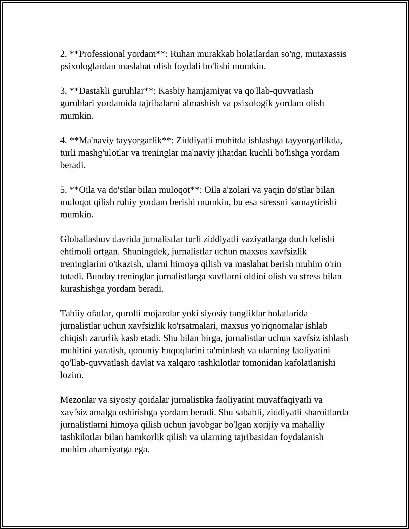 ZIDDIYATLI VAZIYATDA JURNALISTIKA 4