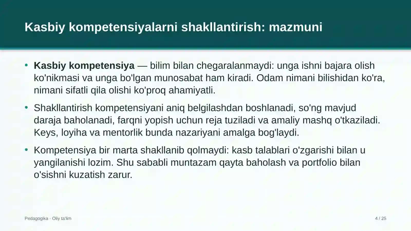 pensiya ta'minoti tizimida kasbiy kompetensiyalarni shakllantirish 1466 4