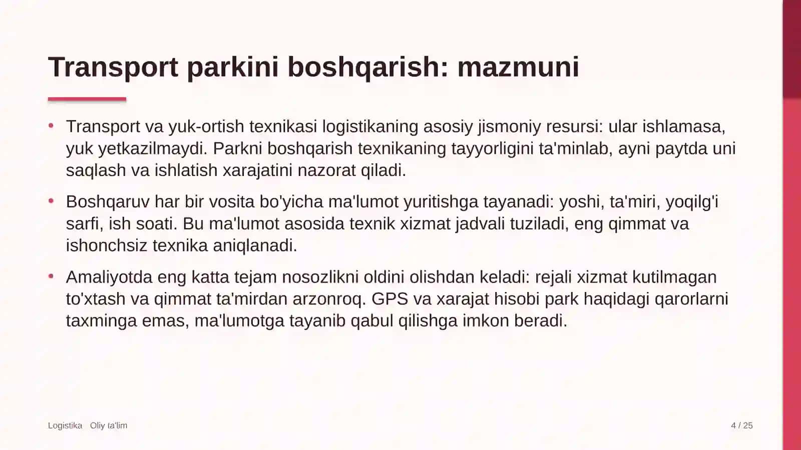 metro qurilishida texnik vositalar parkini boshqarish 6595 4