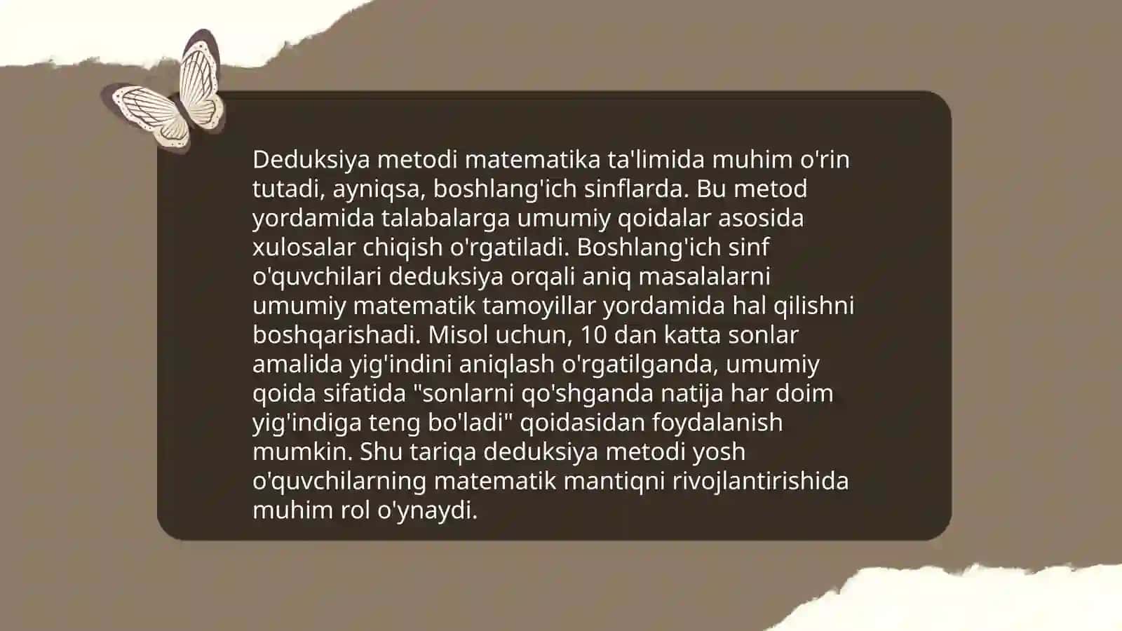 Matematika o'qitish metodlari 4