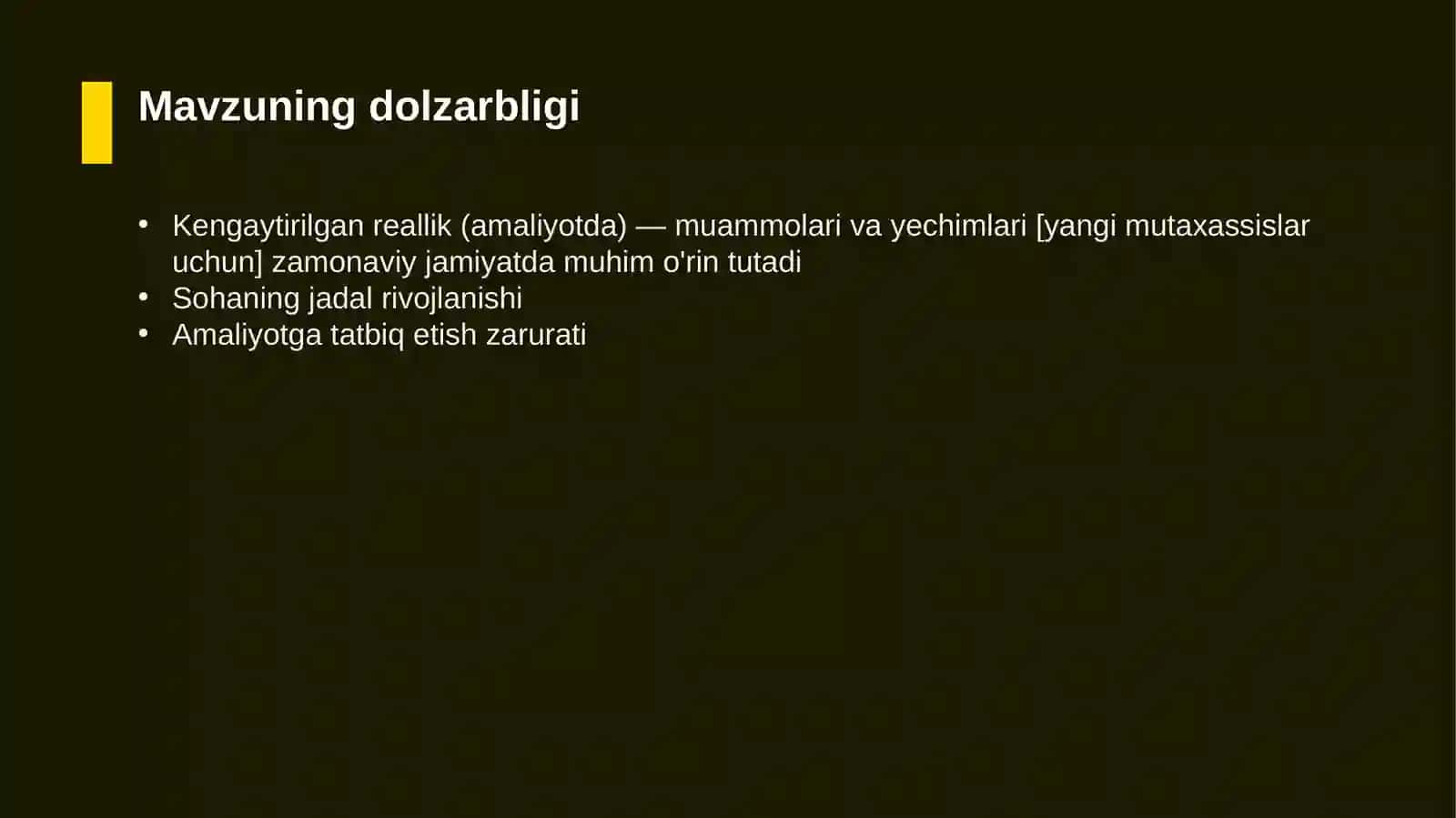 Kengaytirilgan reallik (amaliyotda) — muammolari va yechimlari [yangi mutaxassislar uchun] 4