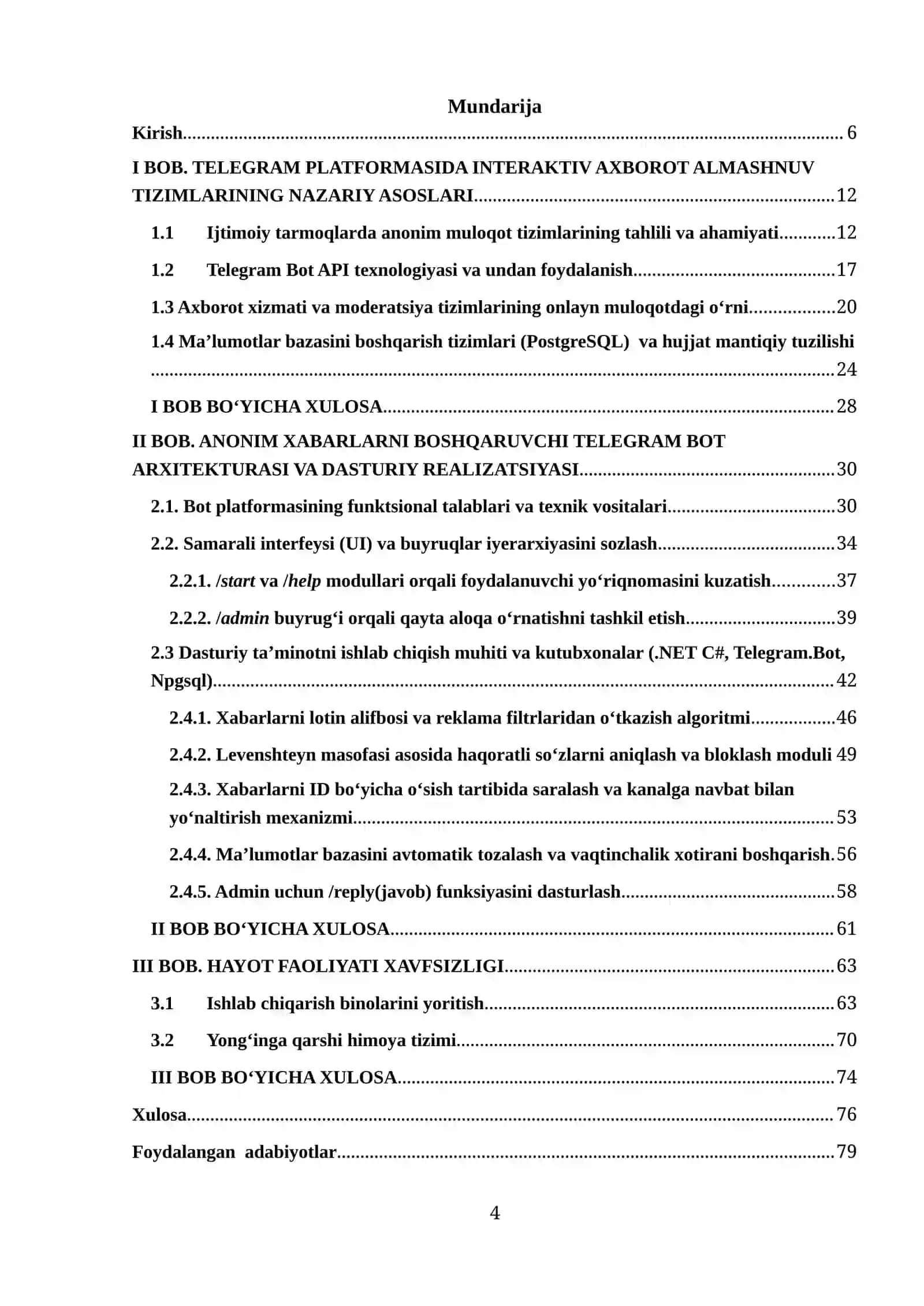 C# da maxfiylikni ta’minlovchi anonim chat-bot ishlab chiqish 4