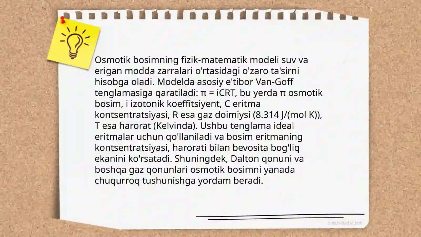 Polimer eritmalarining osmotik bosimi 4