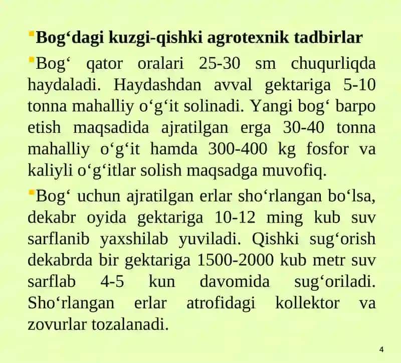MEVACHILIK VA UZUMCHILIK KAFEDRASI 4