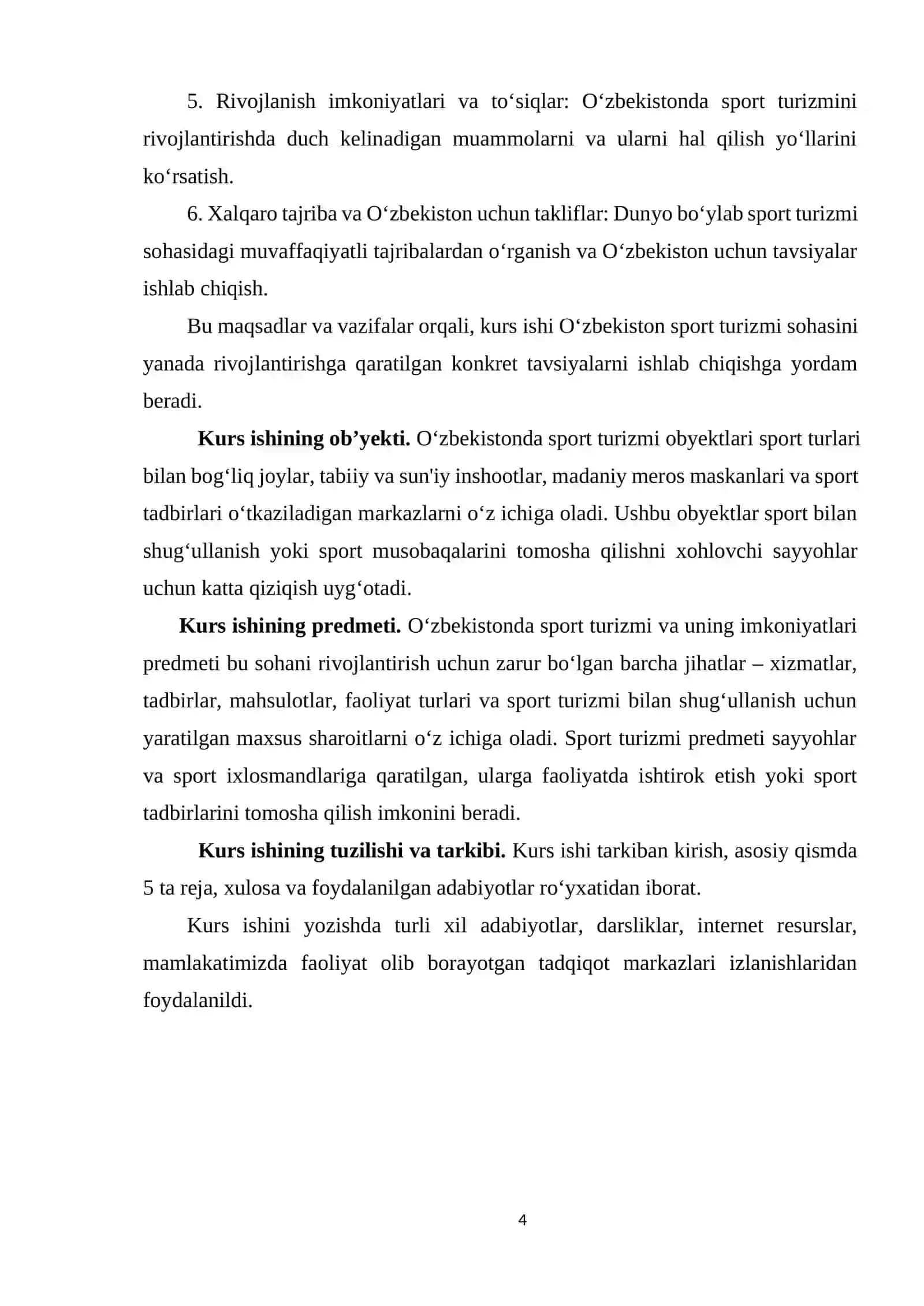 Turizm Nazariyasi Kurs Ishi 4