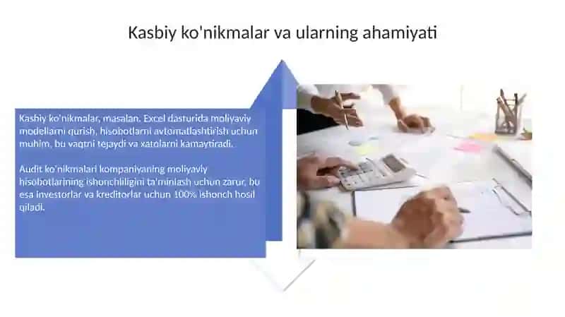 Buxgalter-iqtisodchi mutaxassisning akademik va kasbiy ko‘nikmalari 4