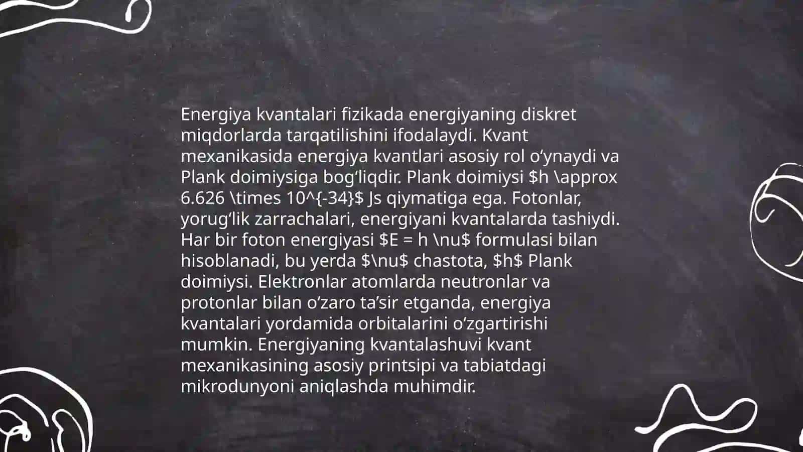 Plank g'oyasi va Eynshteyinning kvant nazariyasi 4