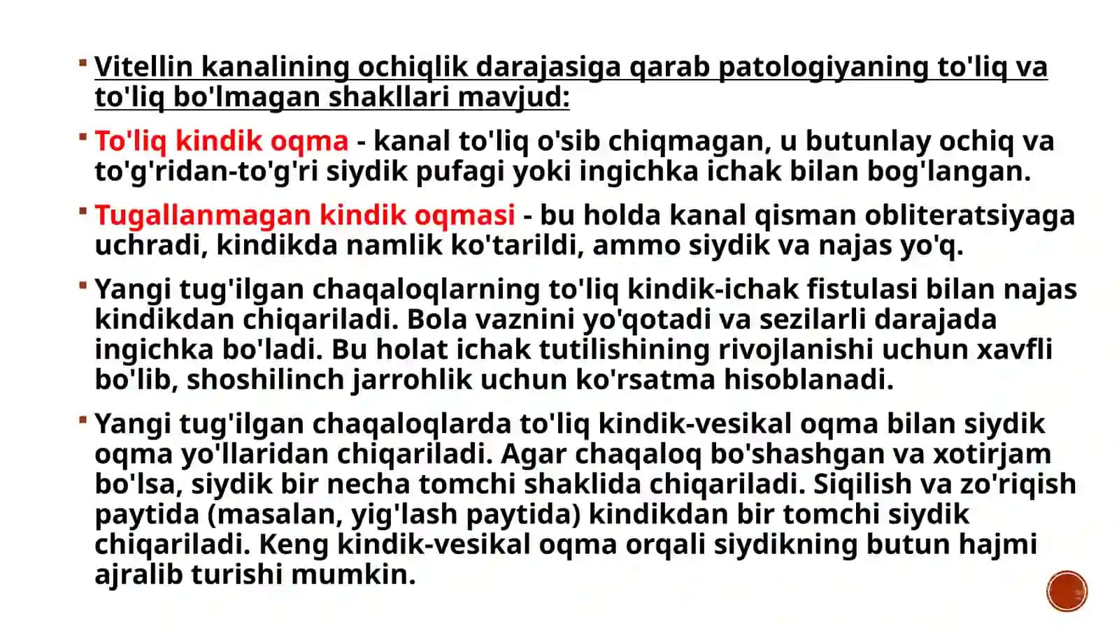 Kindik oqmalari 4