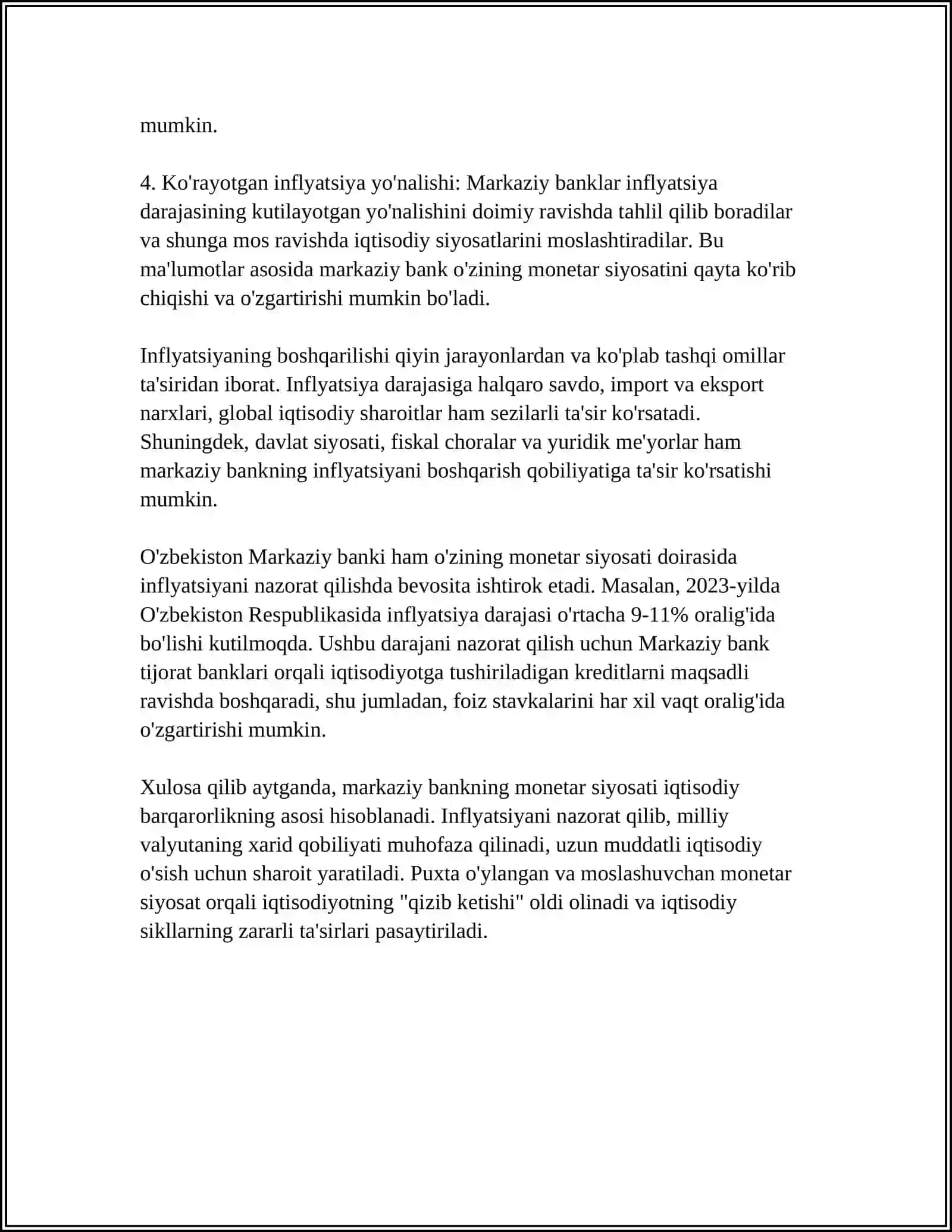 MARKAZIY BANK FAOLIYATI HAQIDA 4