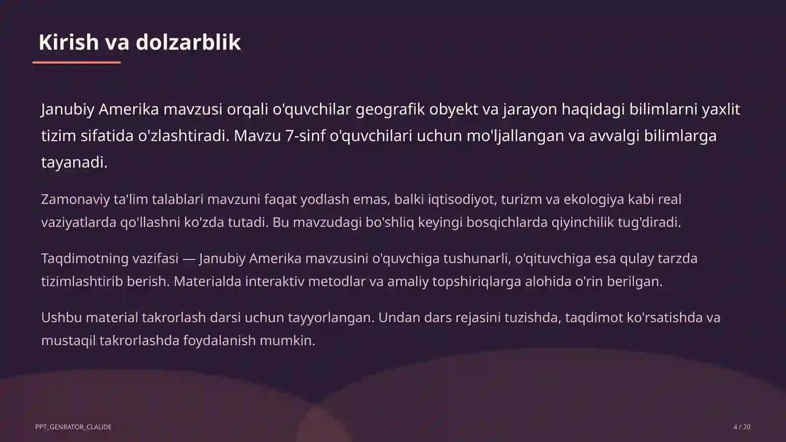 Janubiy Amerika (7-sinf) 4
