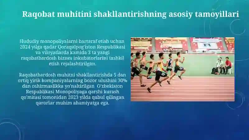 Raqobat siyosati va mamlakatda raqobat muhitini shakllantirish yoʻllari 4