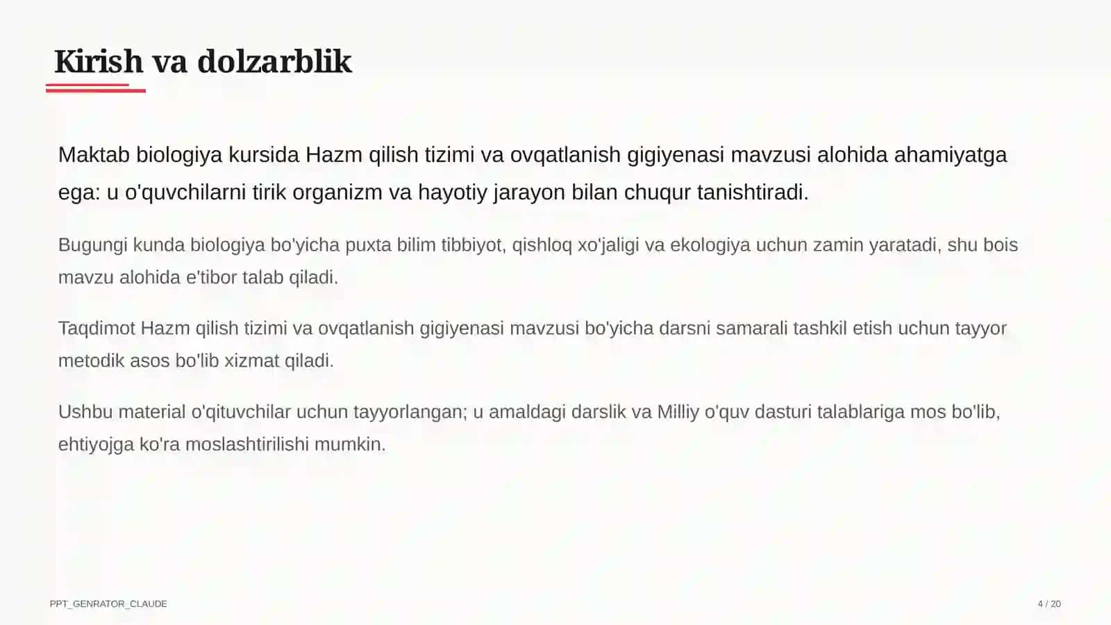 Hazm qilish tizimi va ovqatlanish gigiyenasi (8-sinf) 4