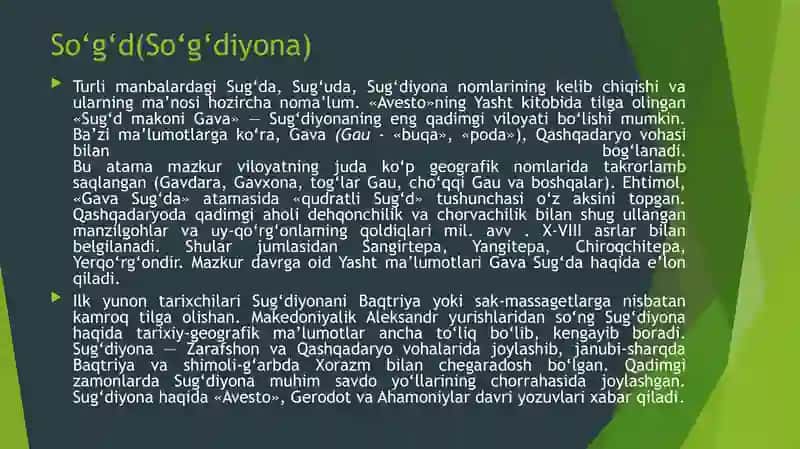 Sug'diylar va Xorazmiylar 4