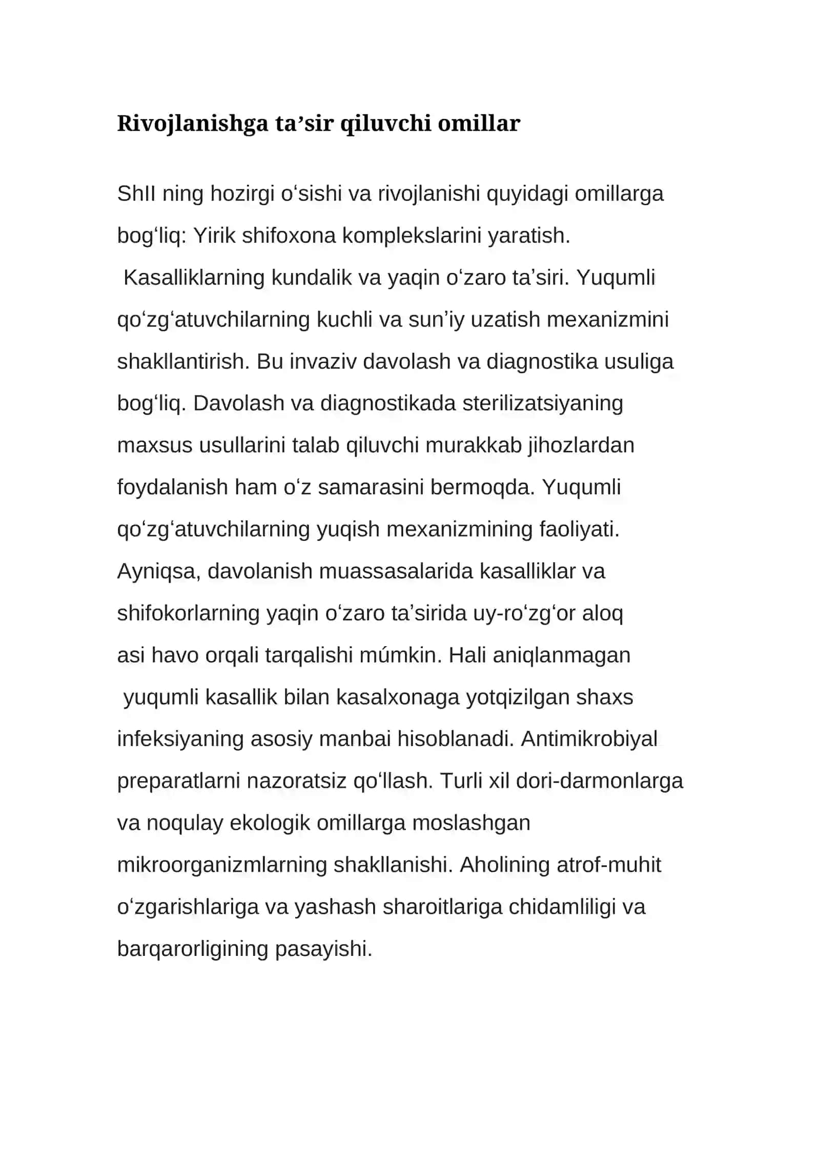Shifoxona ichki infeksiyasi muolaja xonasiga qo'qiladigan talablar 4
