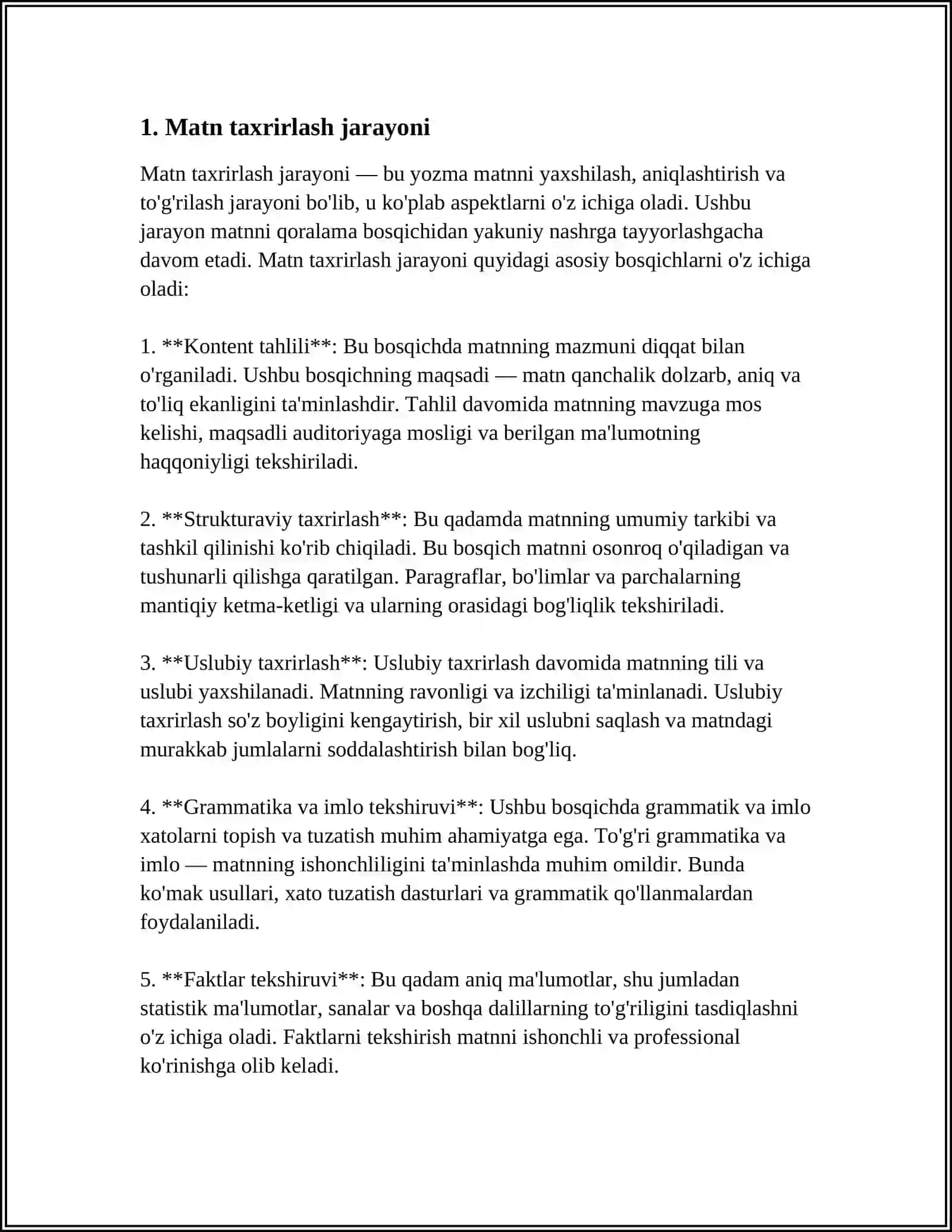 WORD MATN TAXRIRLAGICHIDA HISOBLASH ISHLARINI BAJARISH 4