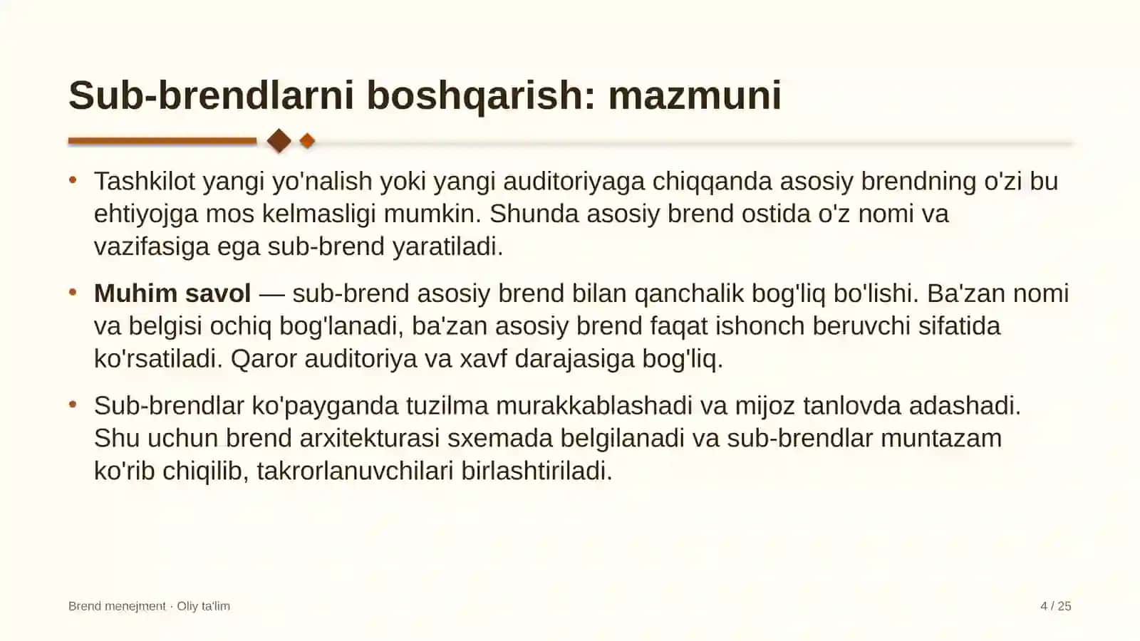 Avtobus parklarida sub-brendlarni boshqarish 4